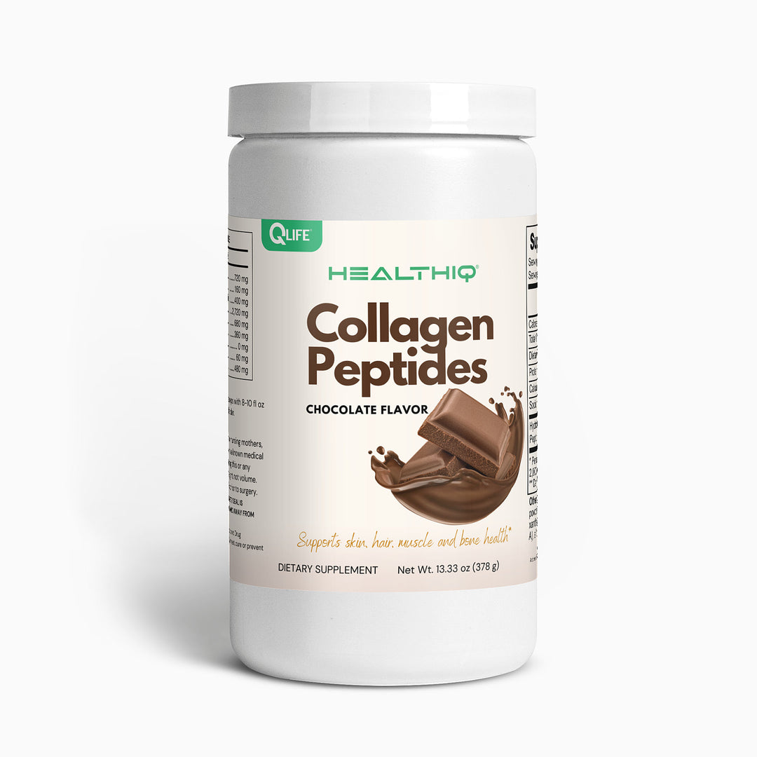 HEALTH IQ - Grass - Fed Collagen Peptides Powder (Chocolate) - QLIFE Wellness