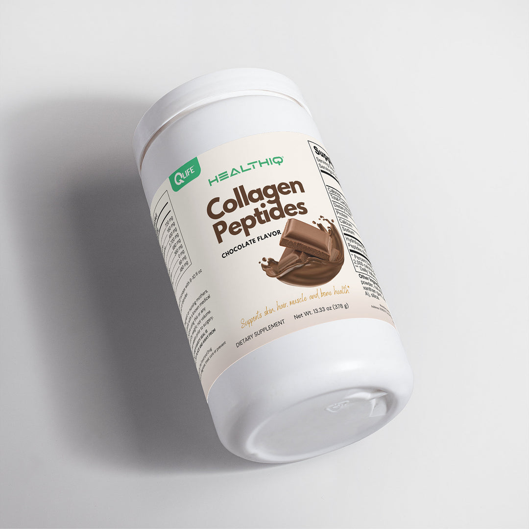 HEALTH IQ - Grass - Fed Collagen Peptides Powder (Chocolate) - QLIFE Wellness