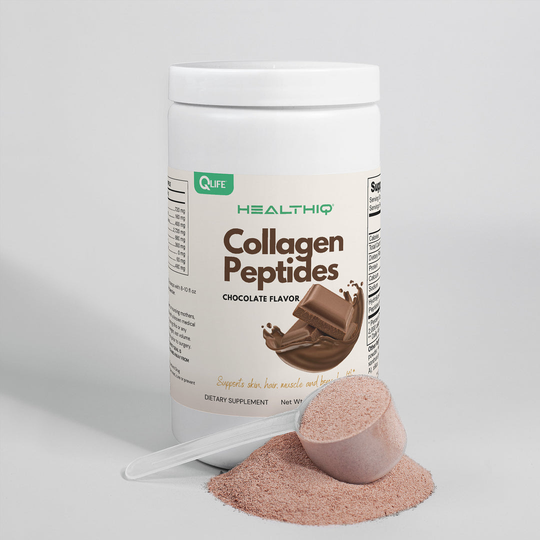 HEALTH IQ - Grass - Fed Collagen Peptides Powder (Chocolate) - QLIFE Wellness