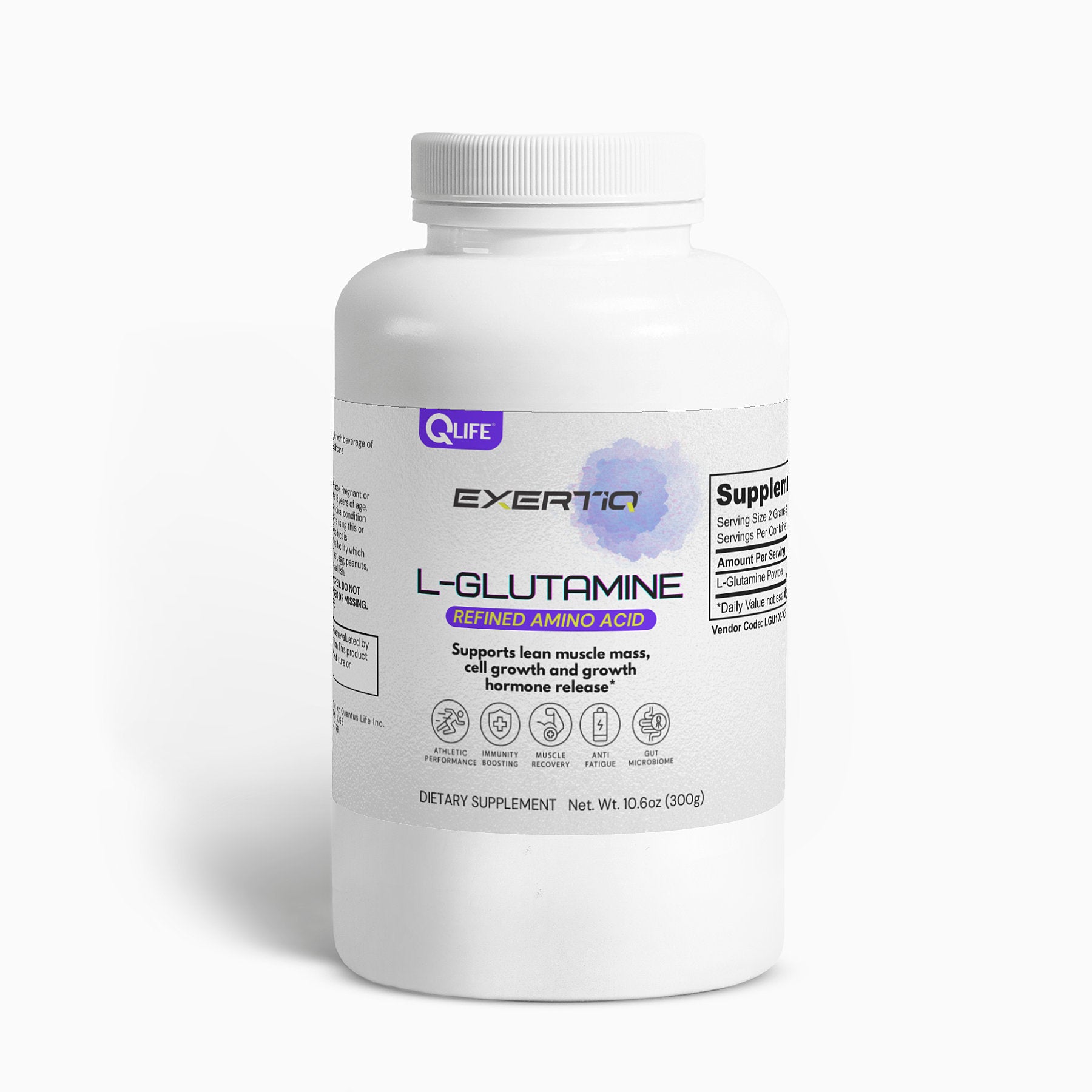 EXERTIQ - L - Glutamine Powder - QLIFE Wellness