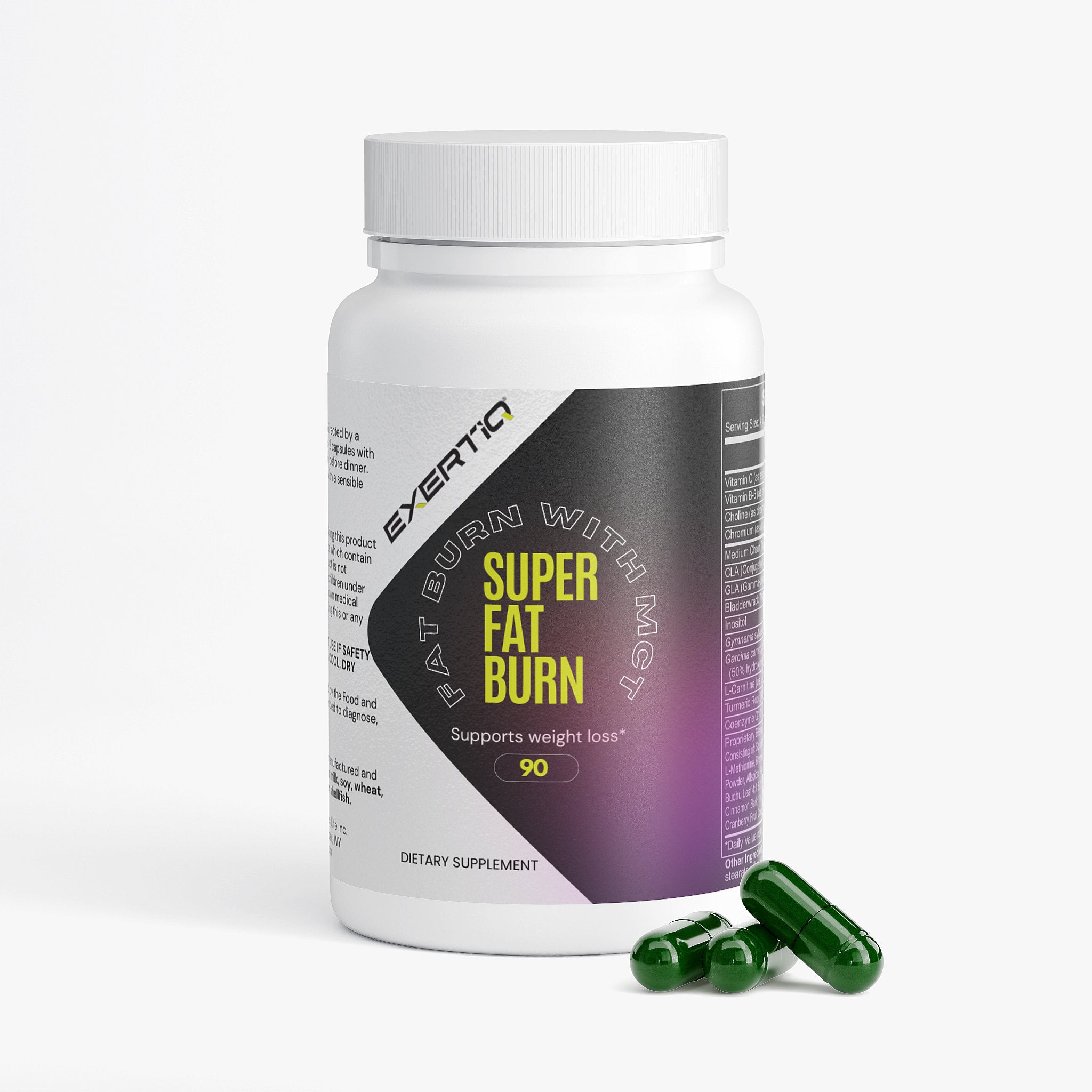 EXERTIQ - Super Fat Burner with MCT - QLIFE Wellness