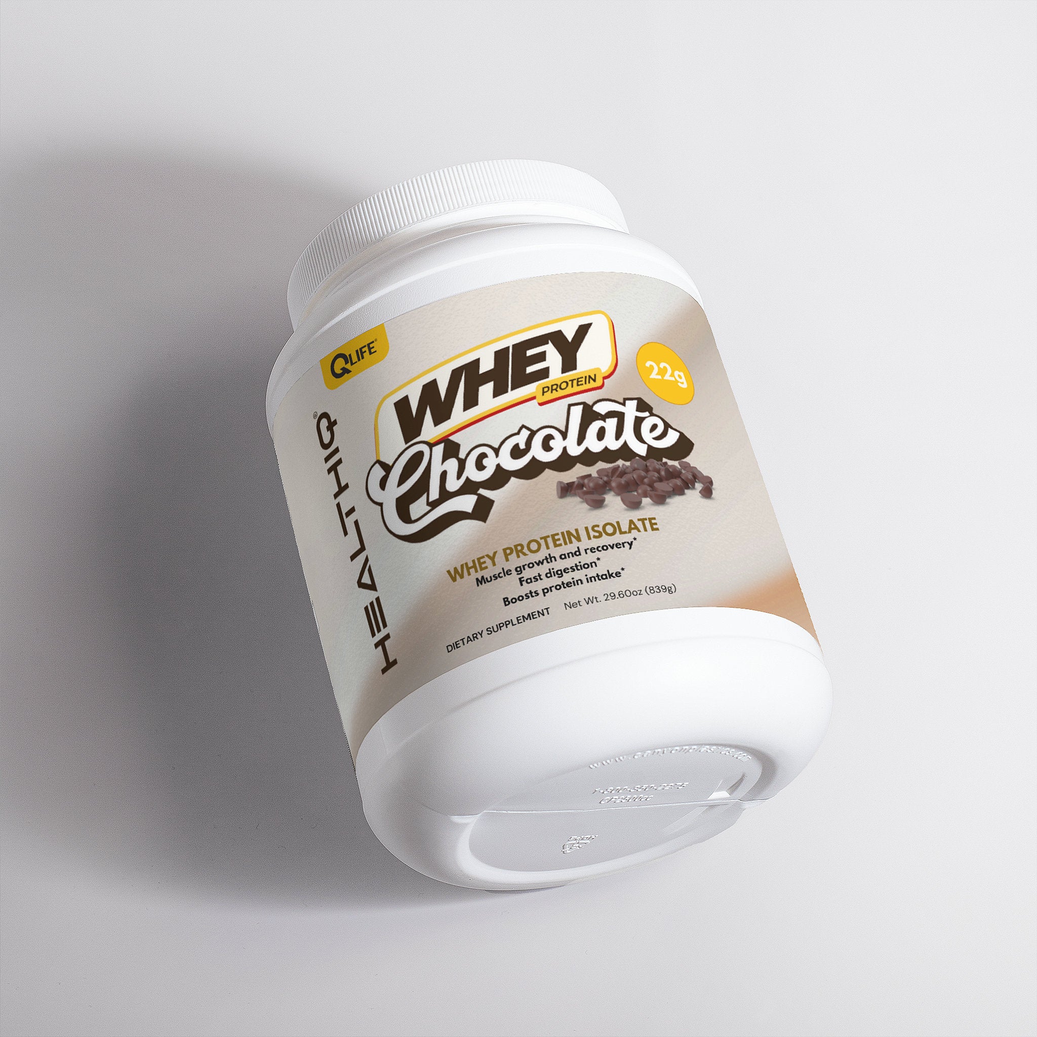HEALTHIQ Whey Protein Isolate (Chocolate) - QLIFE Wellness