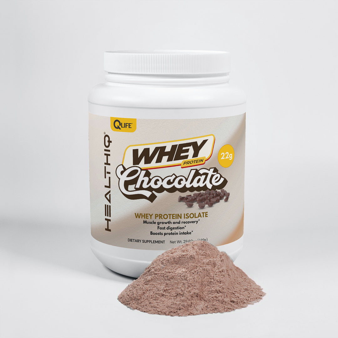 HEALTHIQ Whey Protein Isolate (Chocolate) - QLIFE Wellness