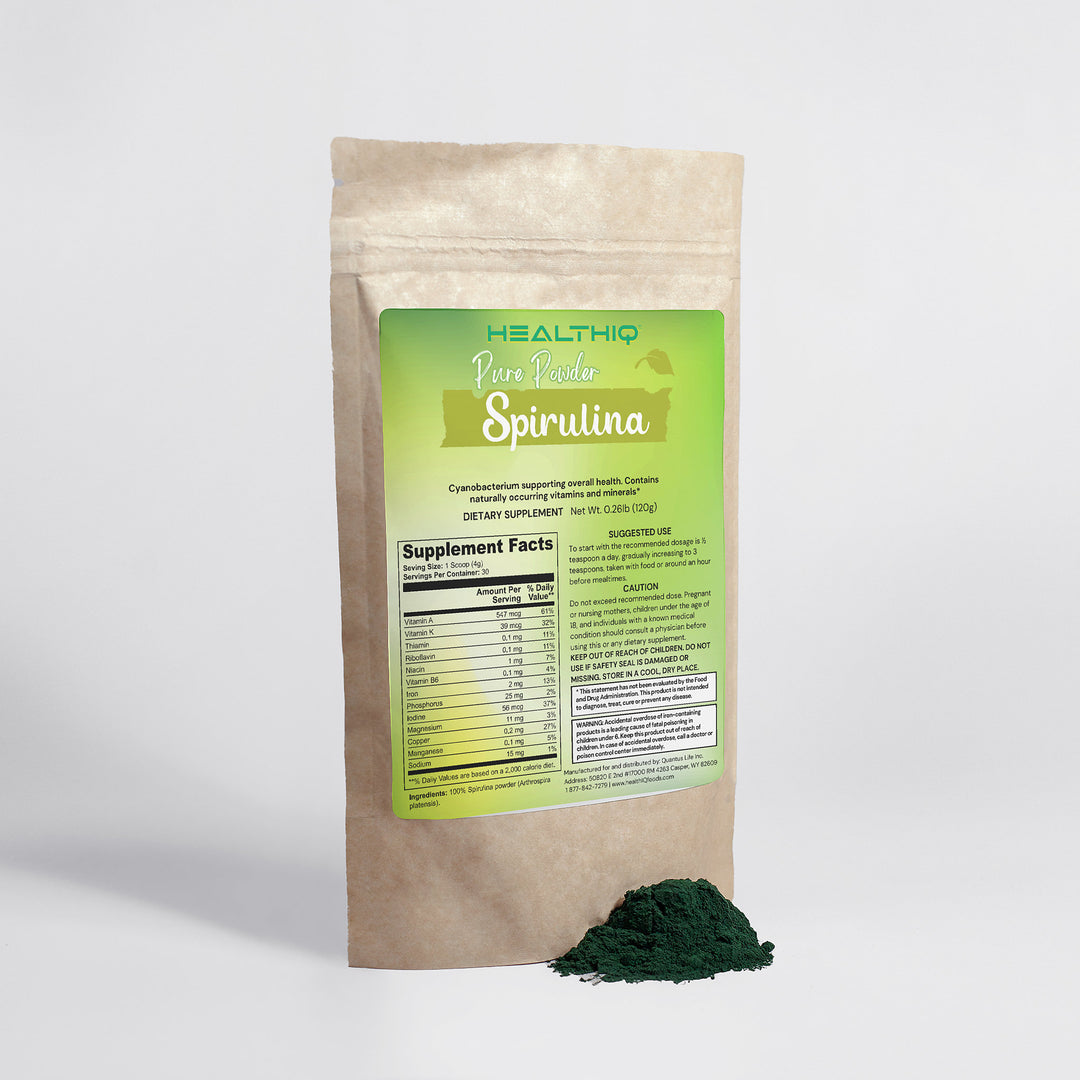 HEALTHIQ - Organic Spirulina Powder - QLIFE Wellness