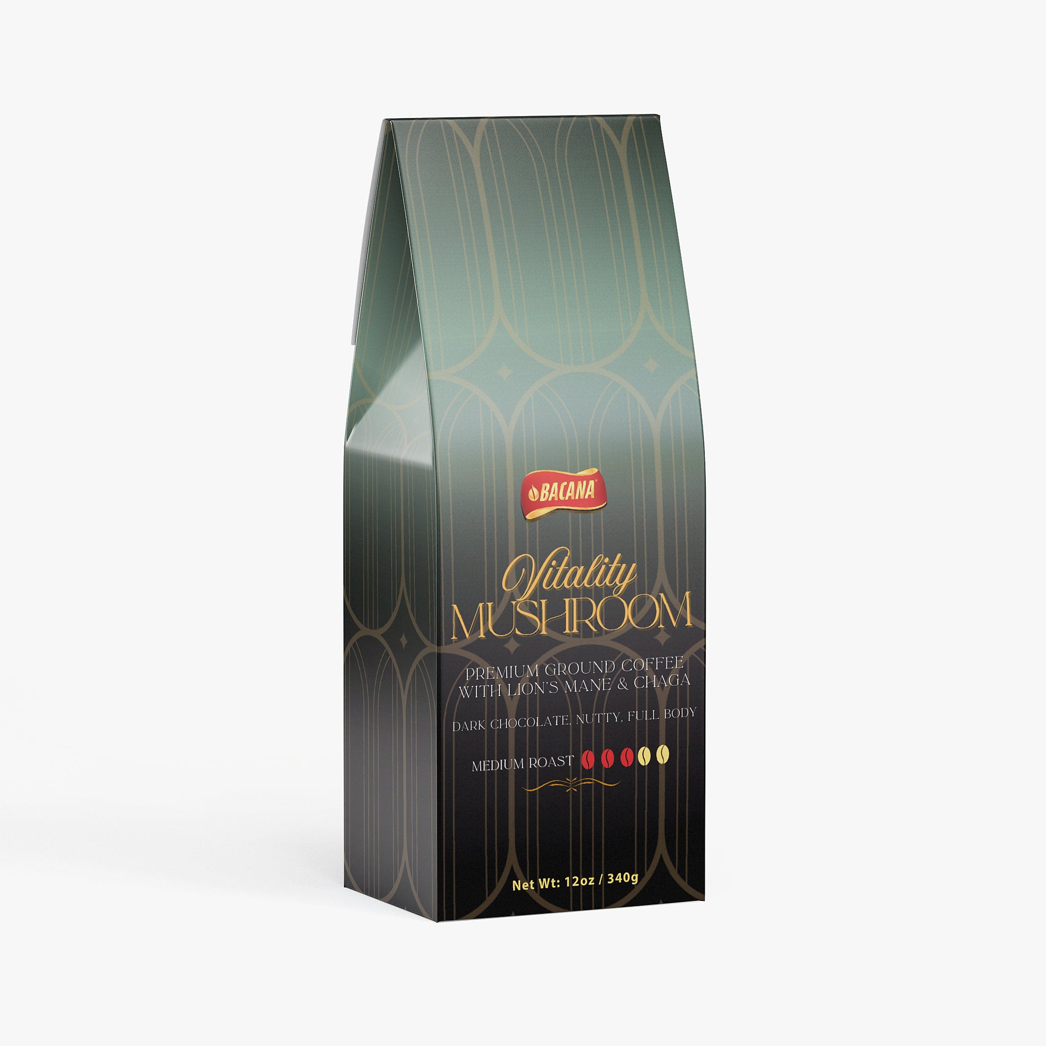 Bacana Vitality Mushroom Coffee (Medium Roast) - QLIFE Wellness