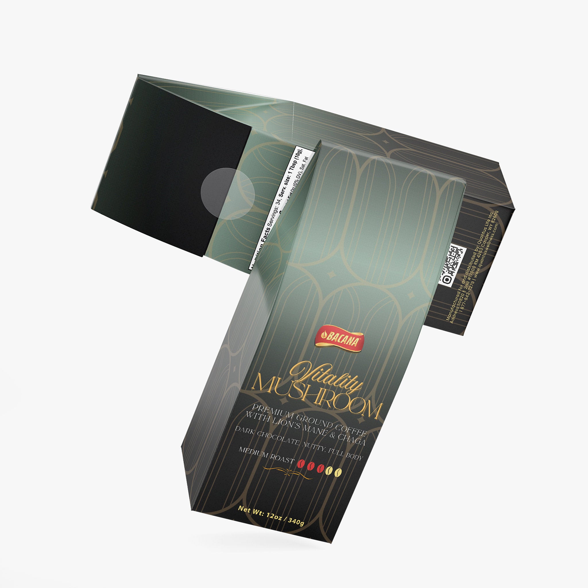 Bacana Vitality Mushroom Coffee (Medium Roast) - QLIFE Wellness