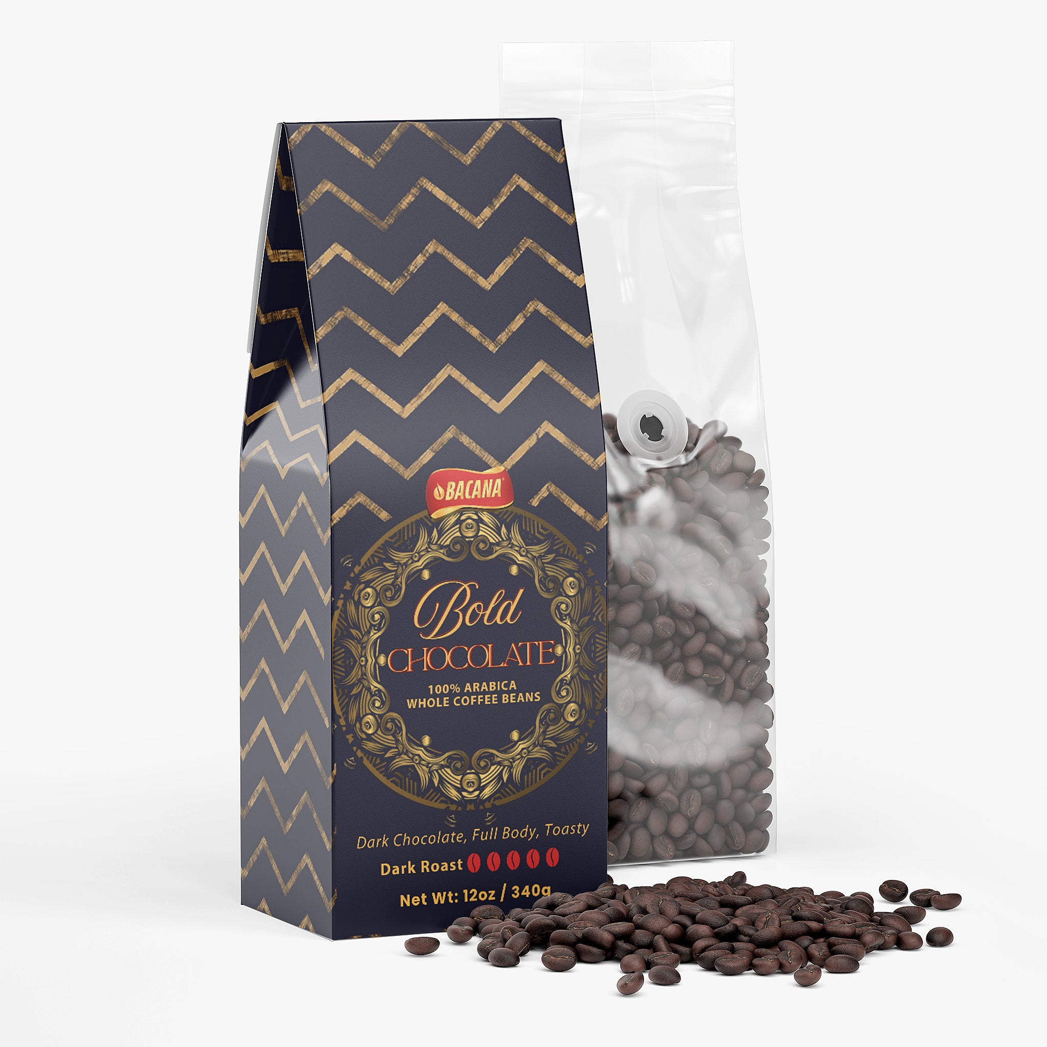 Bacana Bold Chocolate Coffee (Dark Roast) - QLIFE Wellness