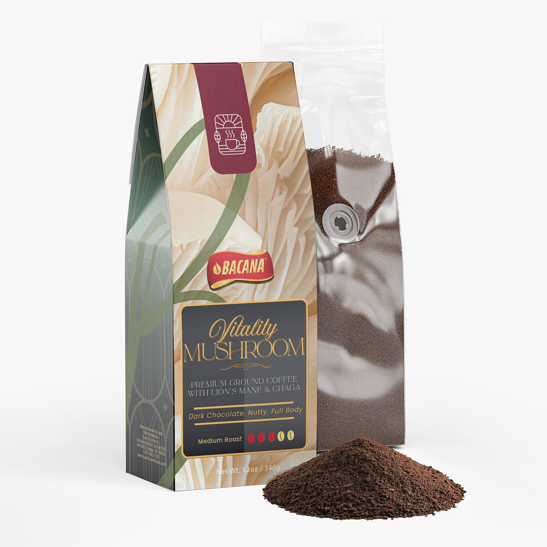 Bacana Vitality Mushroom Coffee (Medium Roast) - QLIFE Wellness