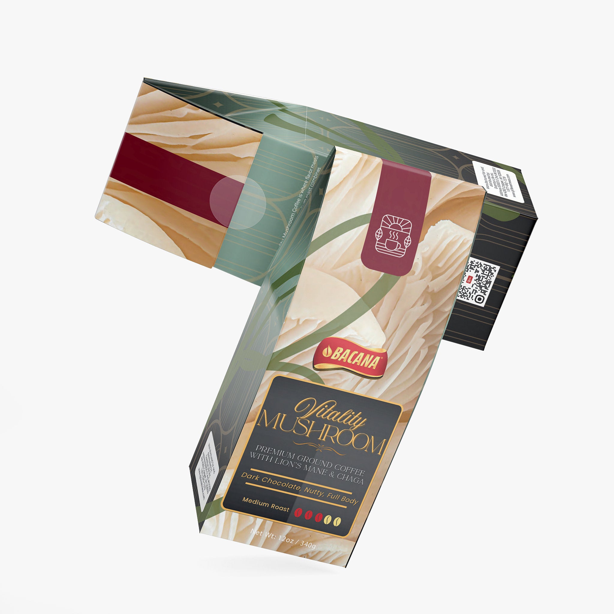 Bacana Vitality Mushroom Coffee (Medium Roast) - QLIFE Wellness