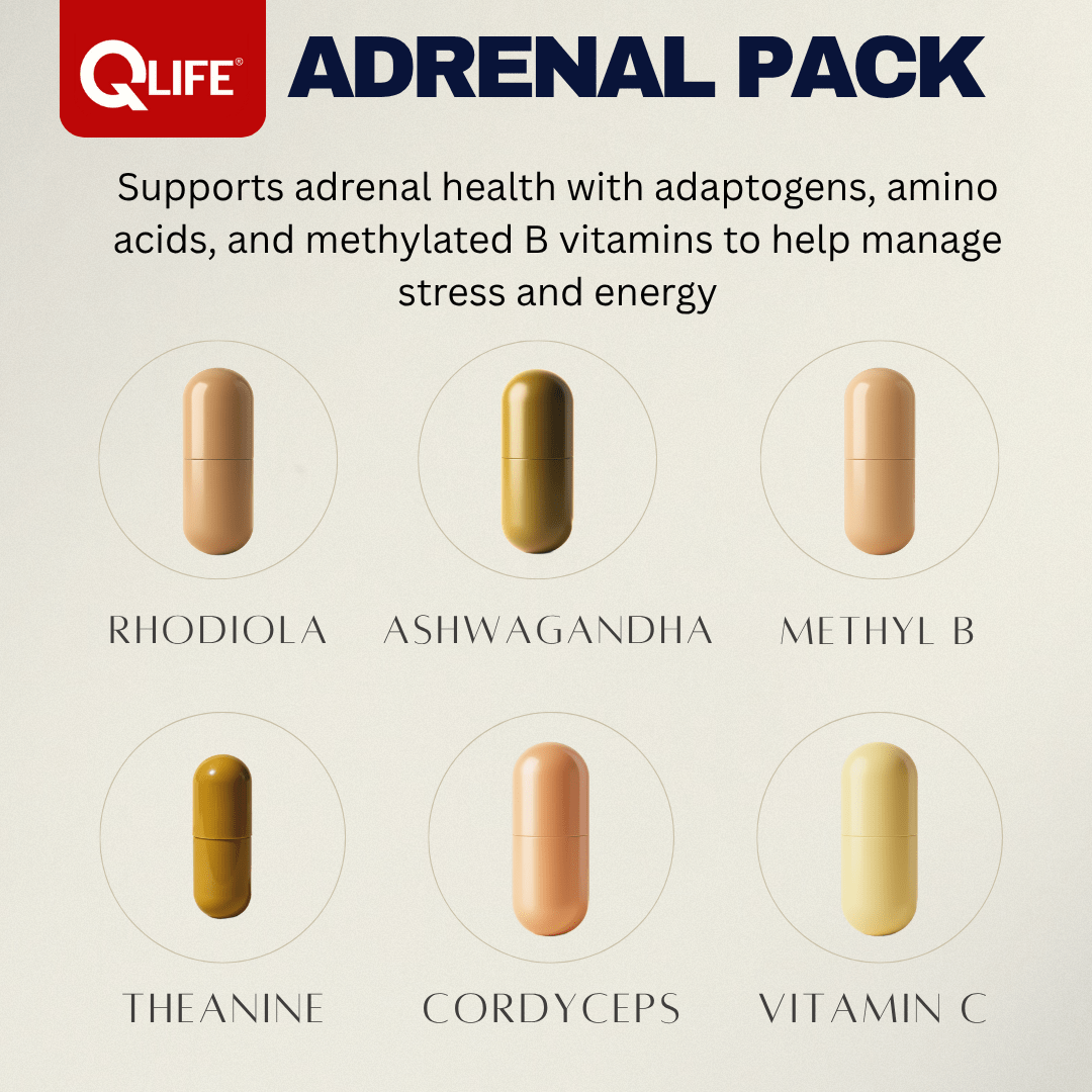 QLIFE Adrenal Support - 30 Packs - QLIFE Wellness