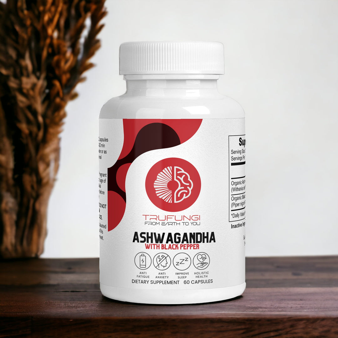 TRUFUNGI - Ashwagandha with Black Pepper - QLIFE Wellness