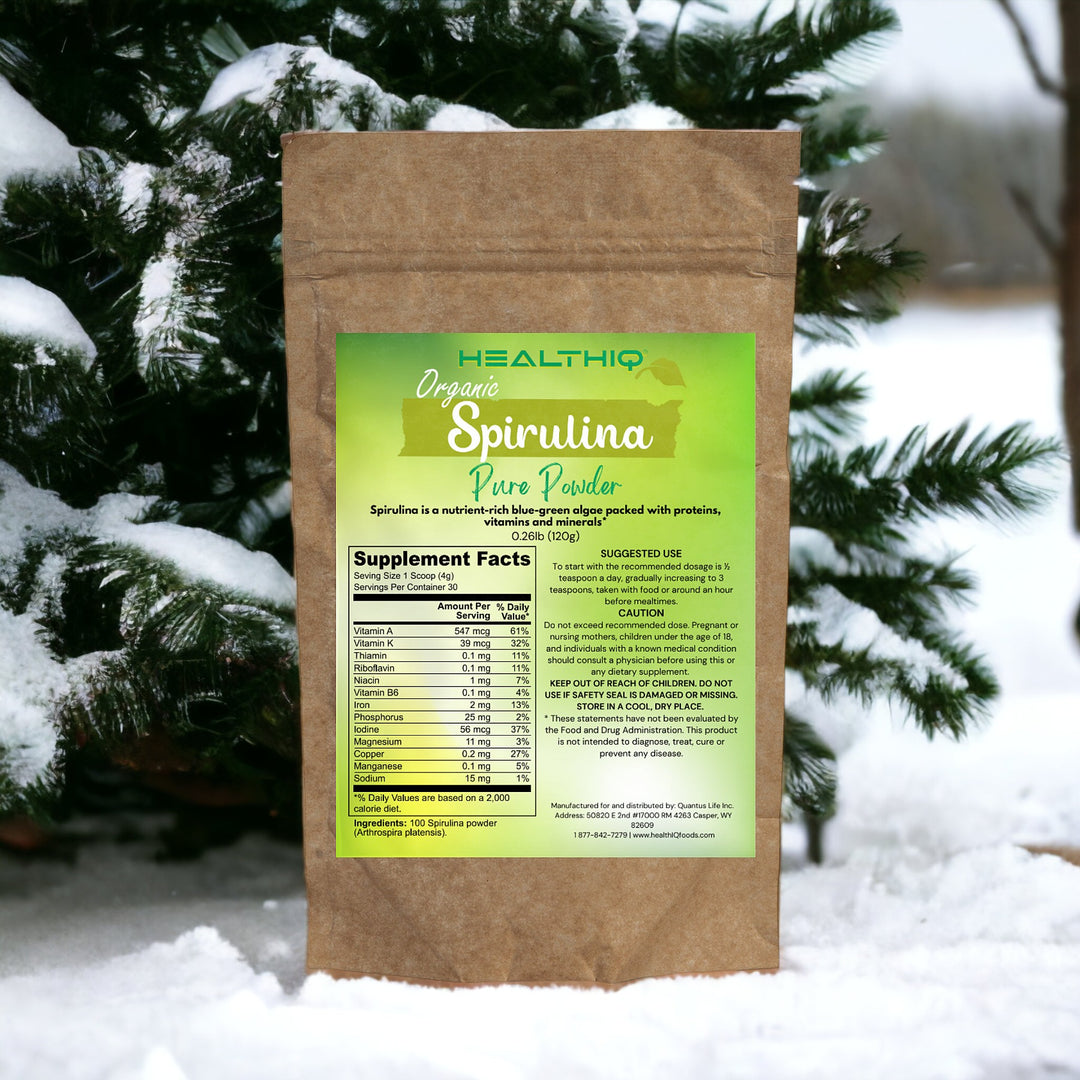 HEALTHIQ - Organic Spirulina Powder - QLIFE Wellness