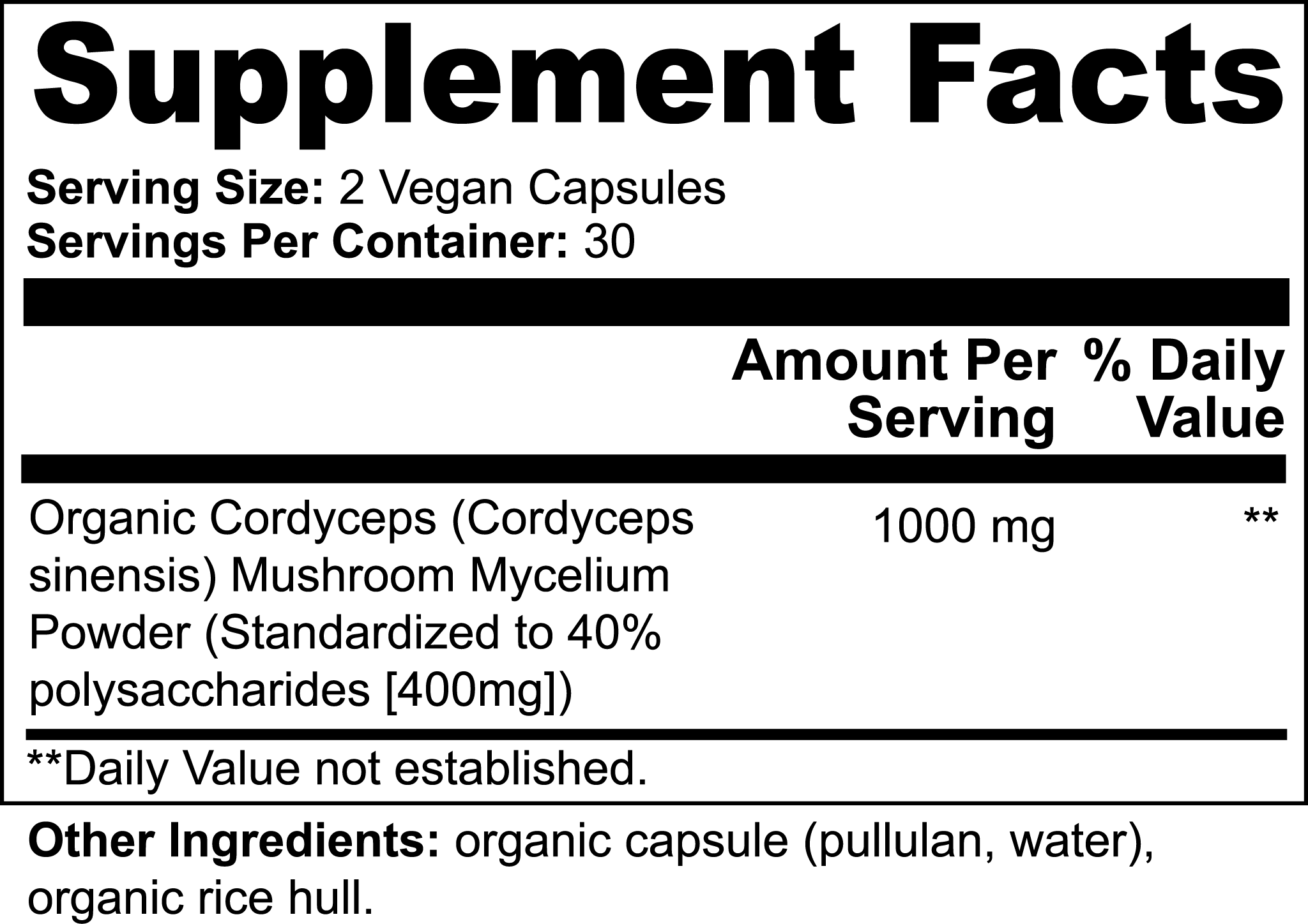 TRUFUNGI - Cordyceps Mushroom - QLIFE Wellness
