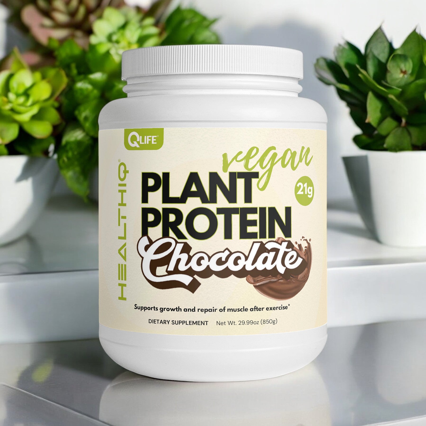 HEALTHIQ Plant Protein (Chocolate) - QLIFE Wellness