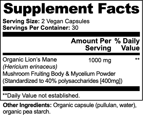 TRUFUNGI - Lion's Mane Mushroom - QLIFE Wellness