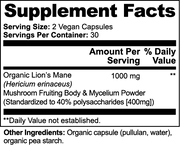 TRUFUNGI - Lion's Mane Mushroom - QLIFE Wellness