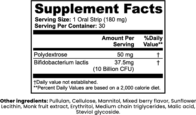 LIXS IT Probiotic + Metabolism Strips - QLIFE Wellness