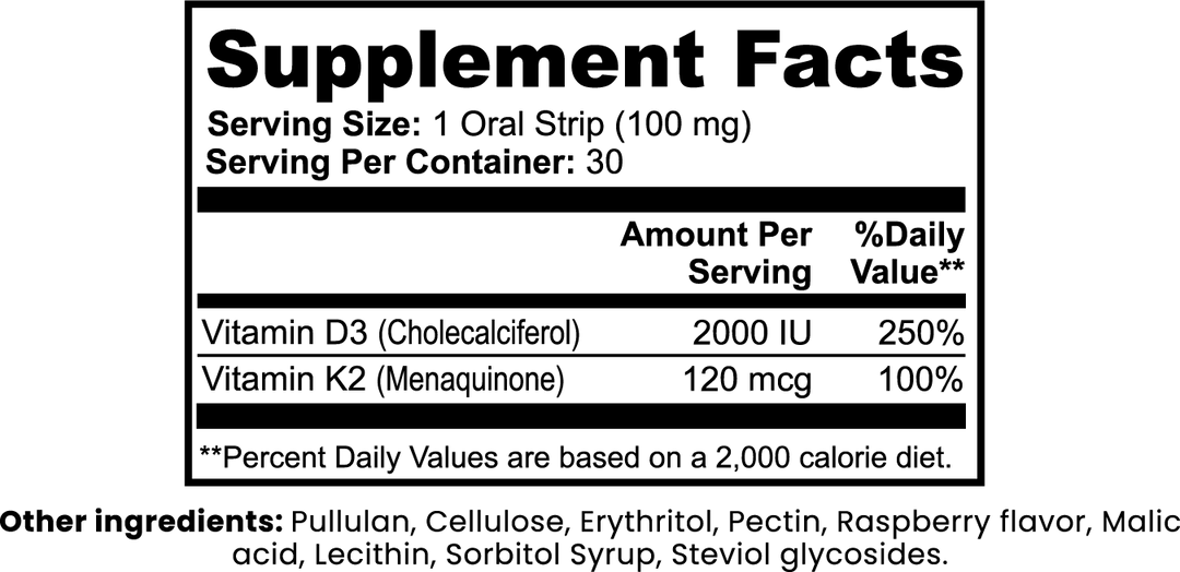 LIXS IT K2 & D3 Strips - QLIFE Wellness