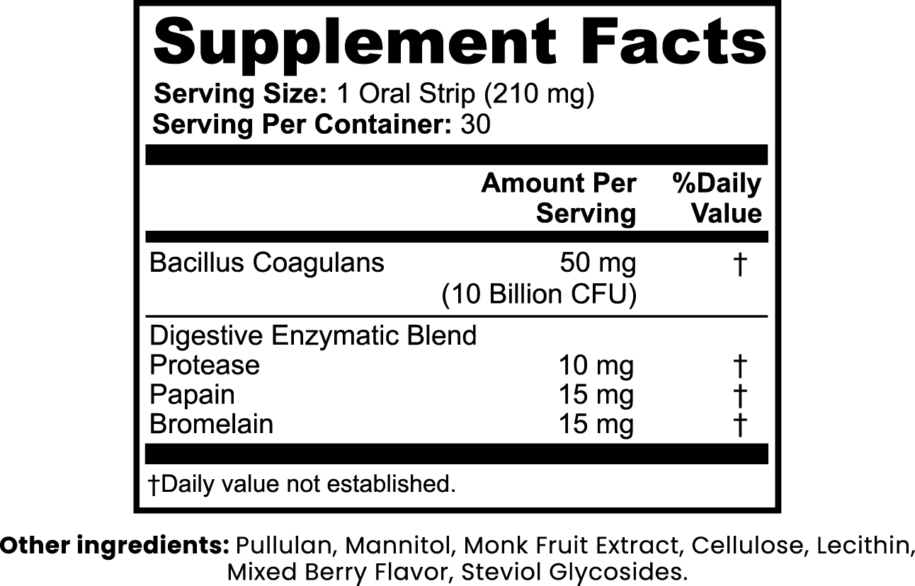 LIXS IT Digestive + Gut Health Strips - QLIFE Wellness