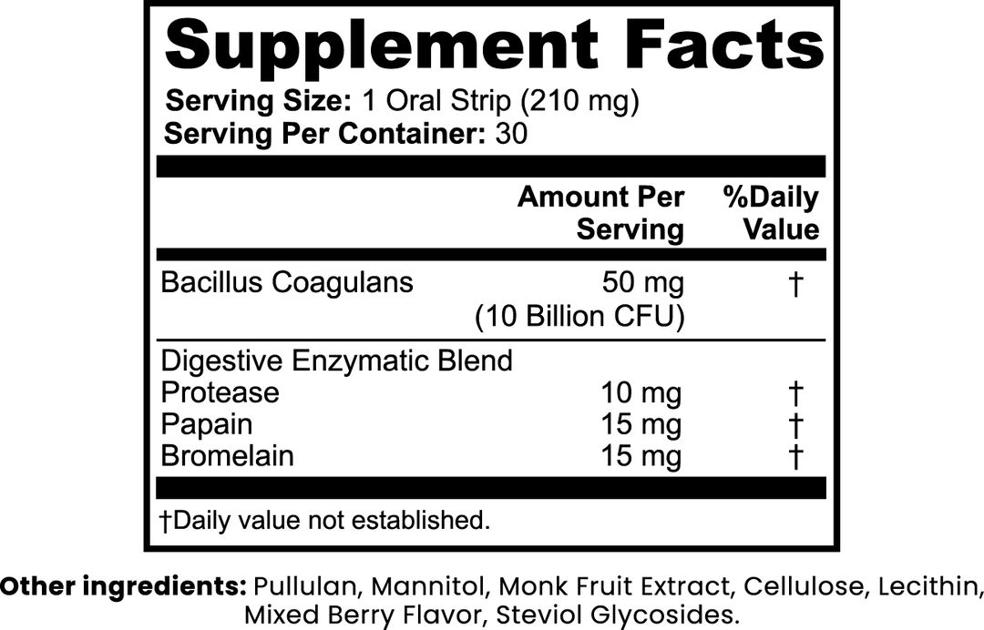 LIXS IT Digestive + Gut Health Strips - QLIFE Wellness