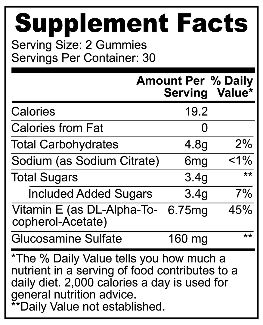 QLIFE Glucosamine Gummies