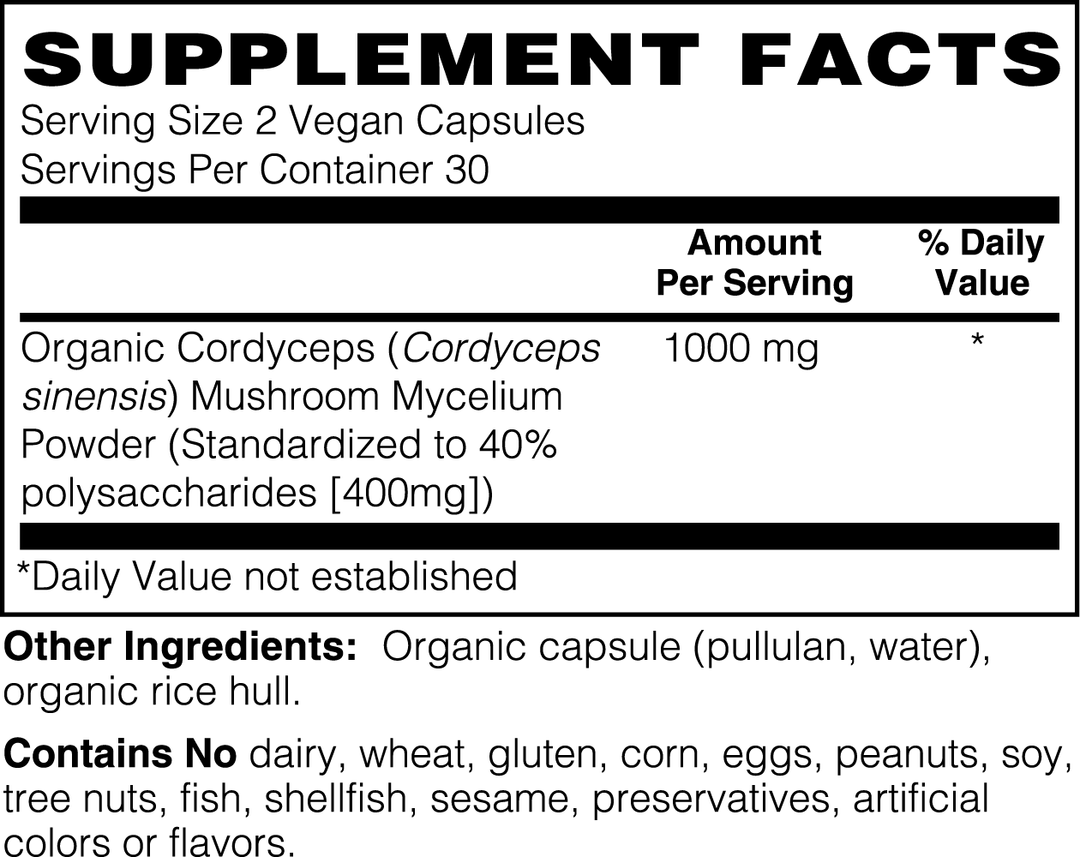 TRUFUNGI - Cordyceps Mushroom